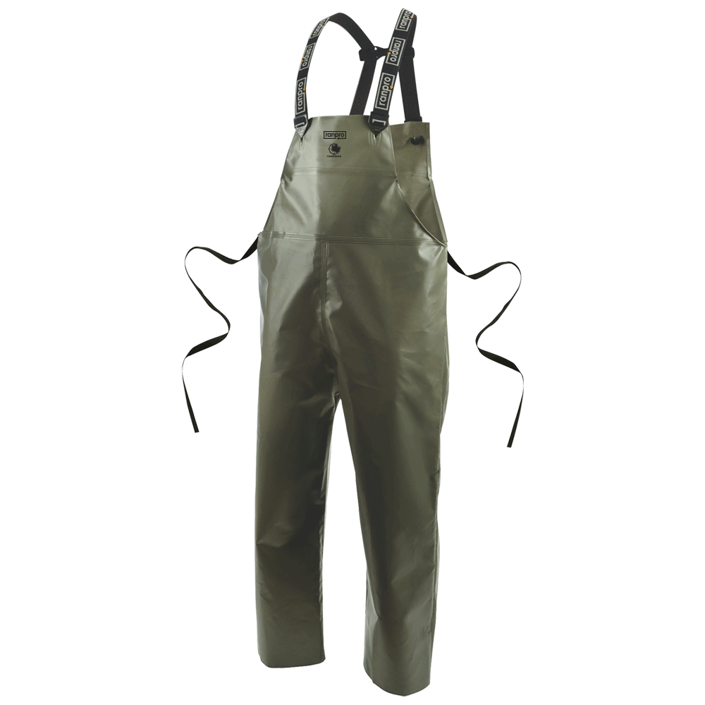 Canadian Waterproof Rain Bib Pants - PVC Coated Poly