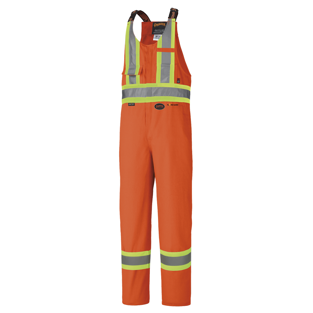 FR/Arc Rated Safety Overalls - 100% Cotton - Orange