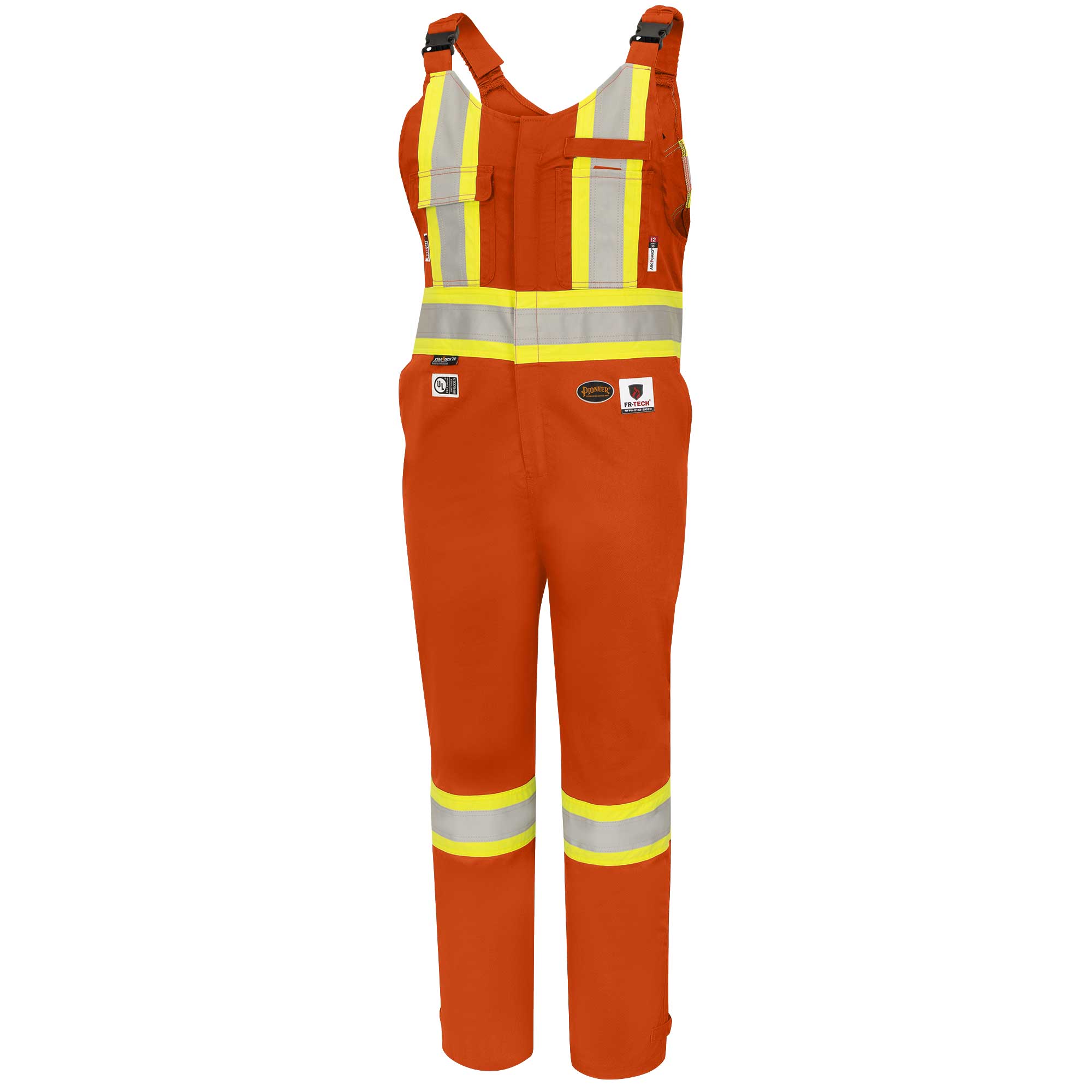 FR-Tech® FR/Arc Rated 7 oz Hi-Viz Sfty Overalls - 88/12 Cotton/Nylon - Royal