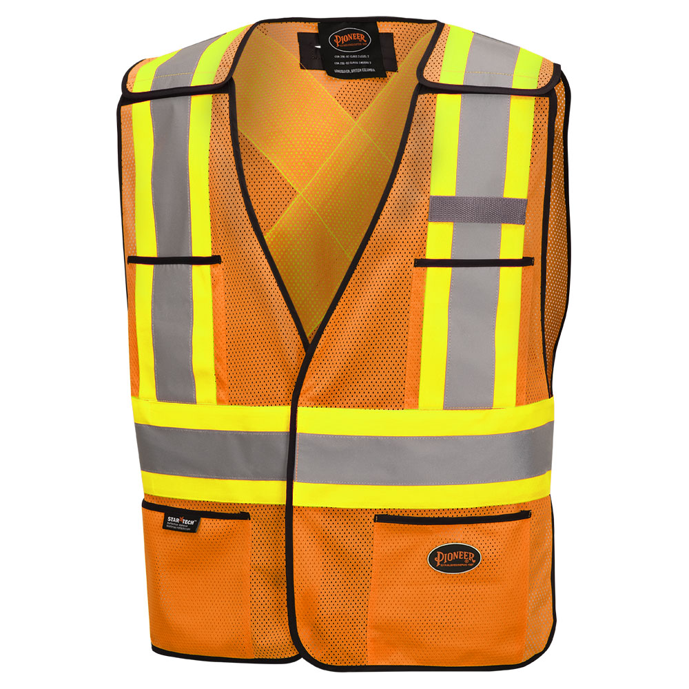 Hi-Vis Safety Tear-Away Vests O/S Mesh - Pioneer