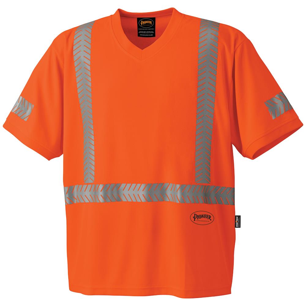 Hi-Viz Safety T-Shirts - CoolPass® fabric - 50+ UV Protection - HV Orange