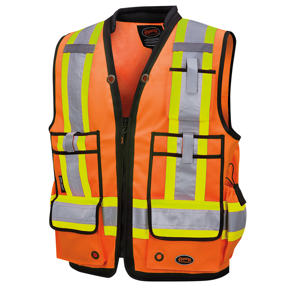 Hi-Viz Surveyor's Vests - 1200D High Denier - Pioneer
