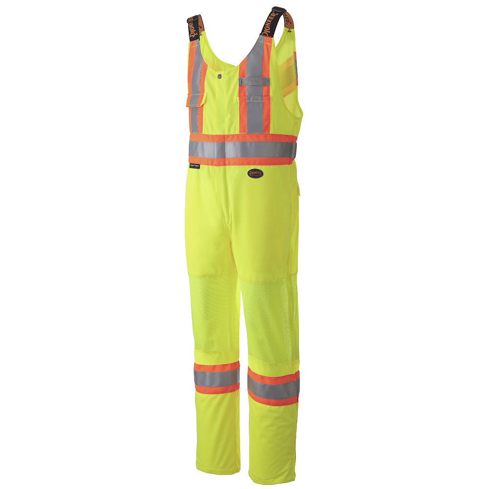 Hi-Viz Traffic Safety Overalls Yellow/Green - Pioneer