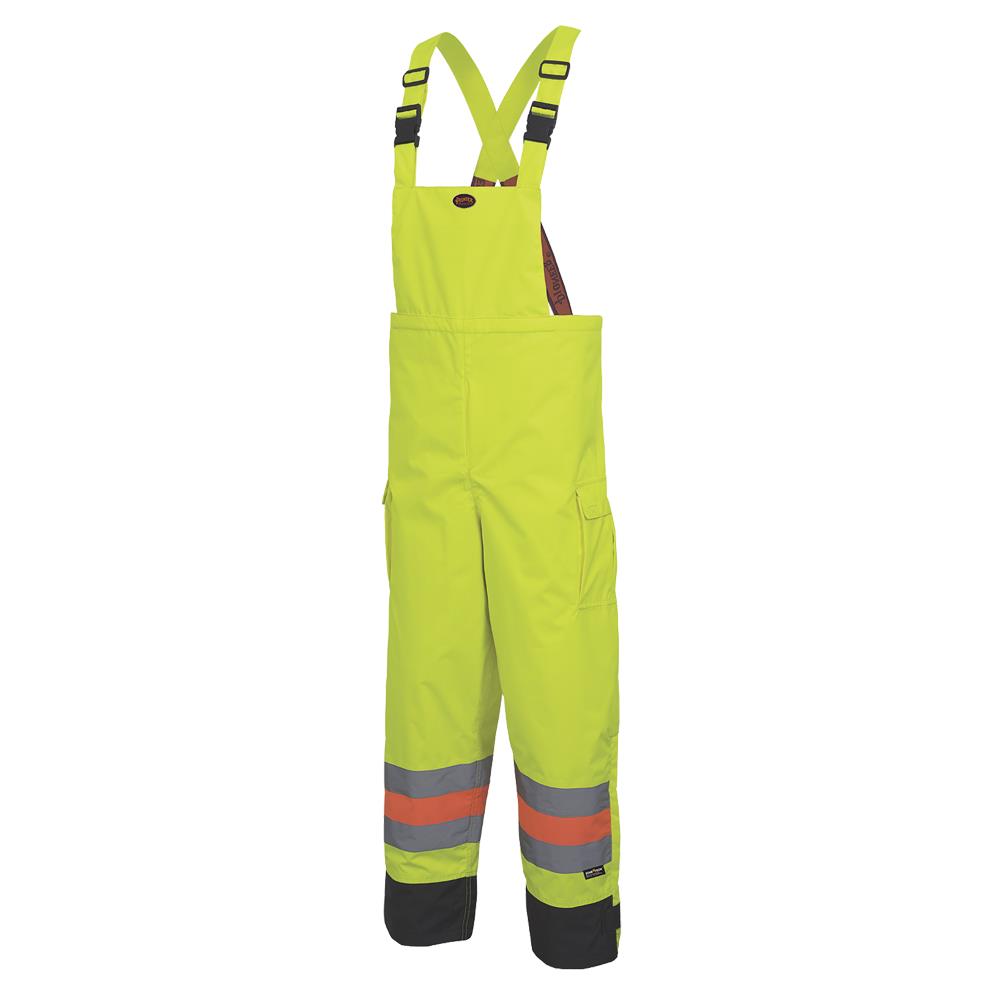 Hi-Viz Waterproof Traffic Safety Bib Pants - Tricot Poly - MTQ Approved