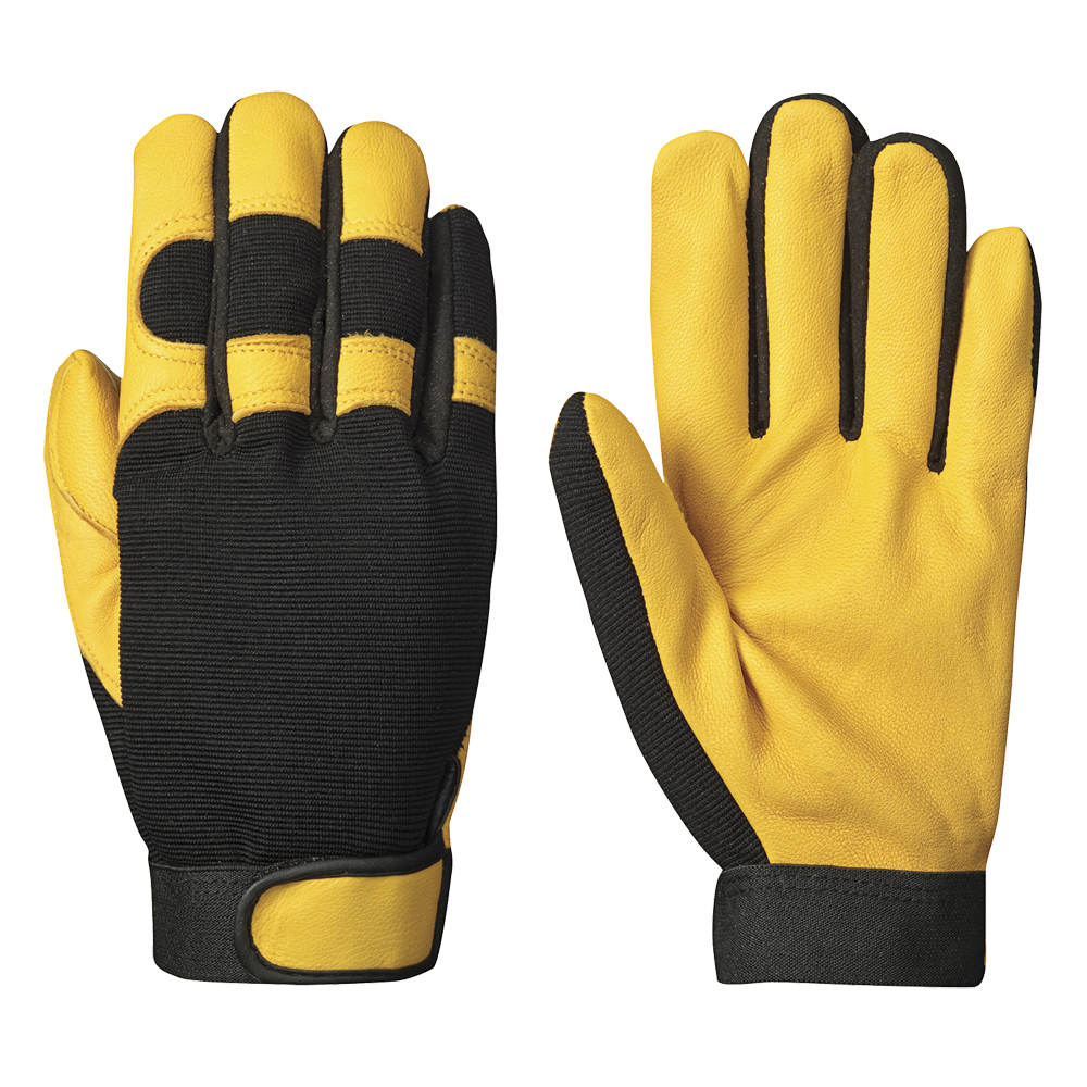 Mechanic's Style Ergonomic Gloves - 1-Piece Palm