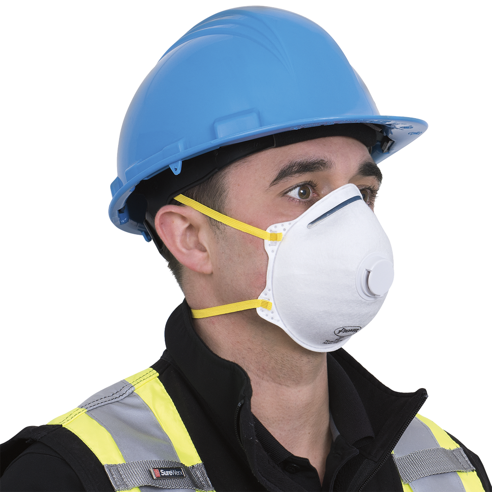 N95 Cone-Shaped Respirator with Valve - Retail Pack of 2