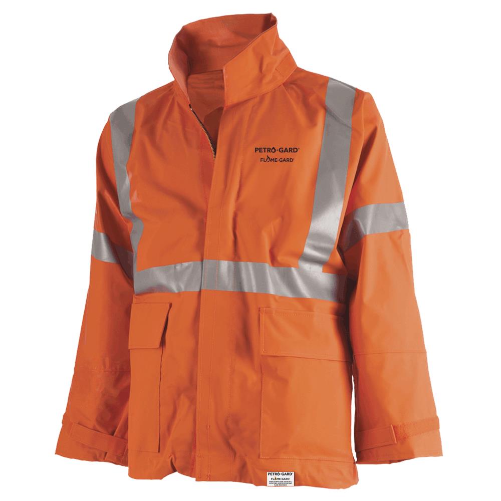 Petro-Gard® FR/Arc Rated Safety Jackets - Neoprene Coated Nomex® - Hi-Viz Orange