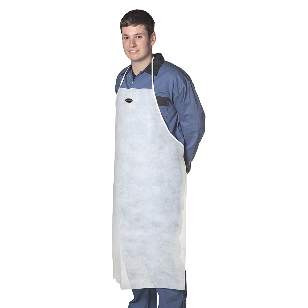 Polypropylene Aprons - White - 10 pack