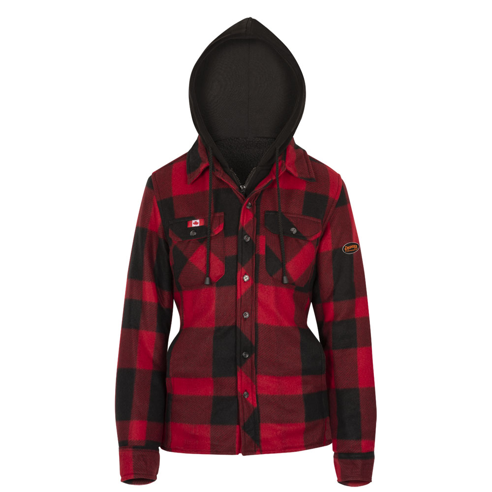 Quilted Polar Fleece Hooded Shirt Women – Pioneer