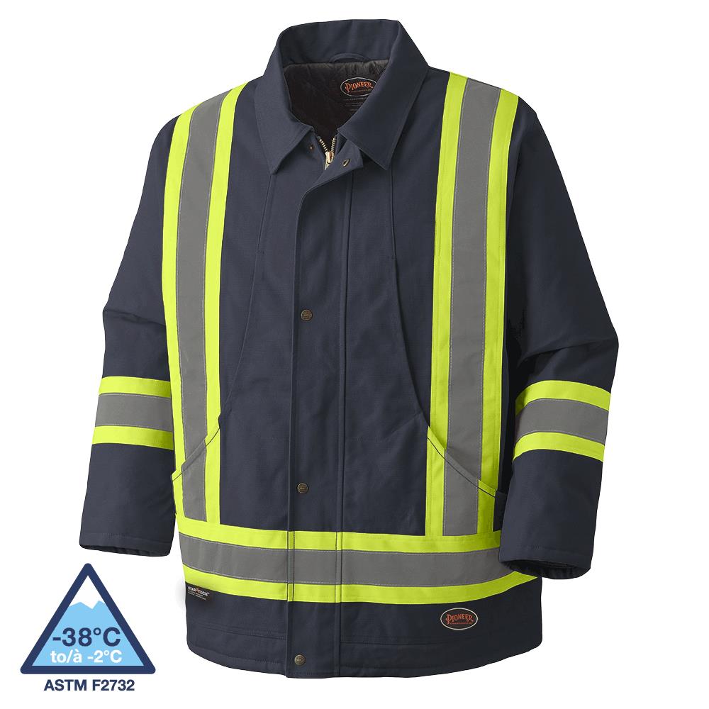Safety Parkas - Quilted Cotton Duck - Navy
