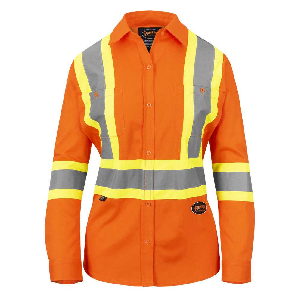 Safety Shirts - Hi-Vis Long-Sleeved – Woman's Fit - Pioneer