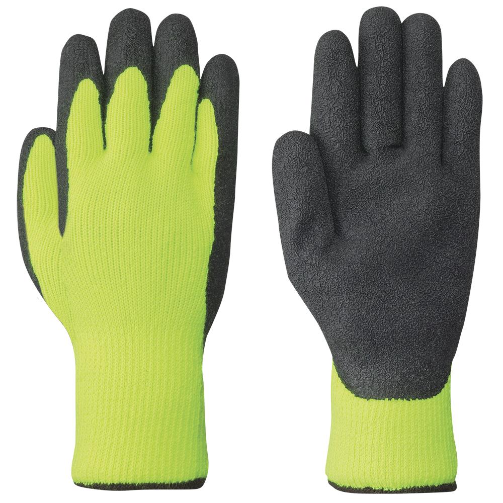 Seamless Knit Double Nitrile Winter Grip Gloves