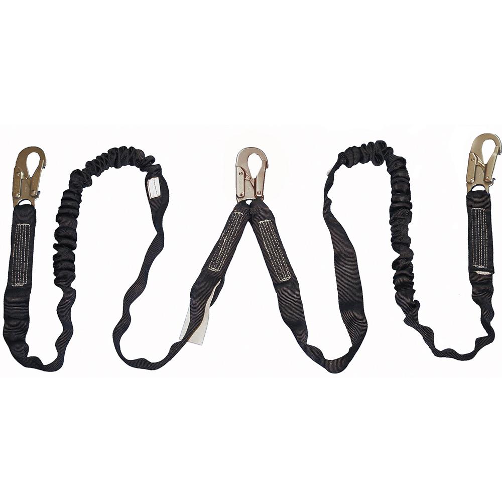 Shock Absorbing Lanyards - POY - Twin Leg