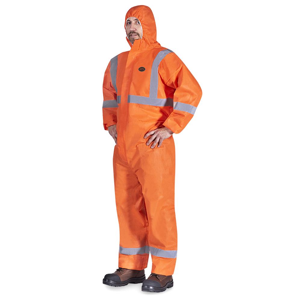 SMS Coverall with Reflective Tape - Orange