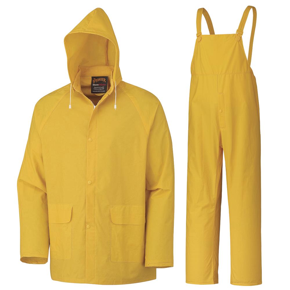 Storm Master® Waterproof 3-Piece Rainsuits - PVC/Poly/PVC - Hangable Bag