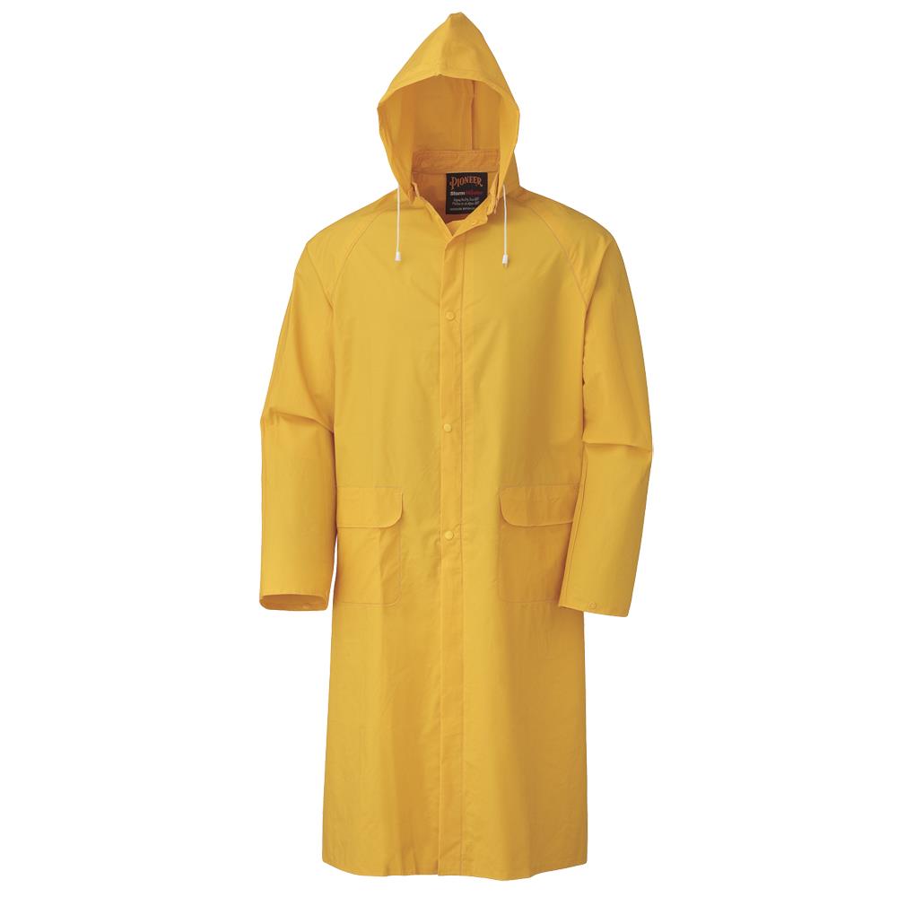 Storm Master® Waterproof Hooded Long Coats - PVC/Poly/PVC