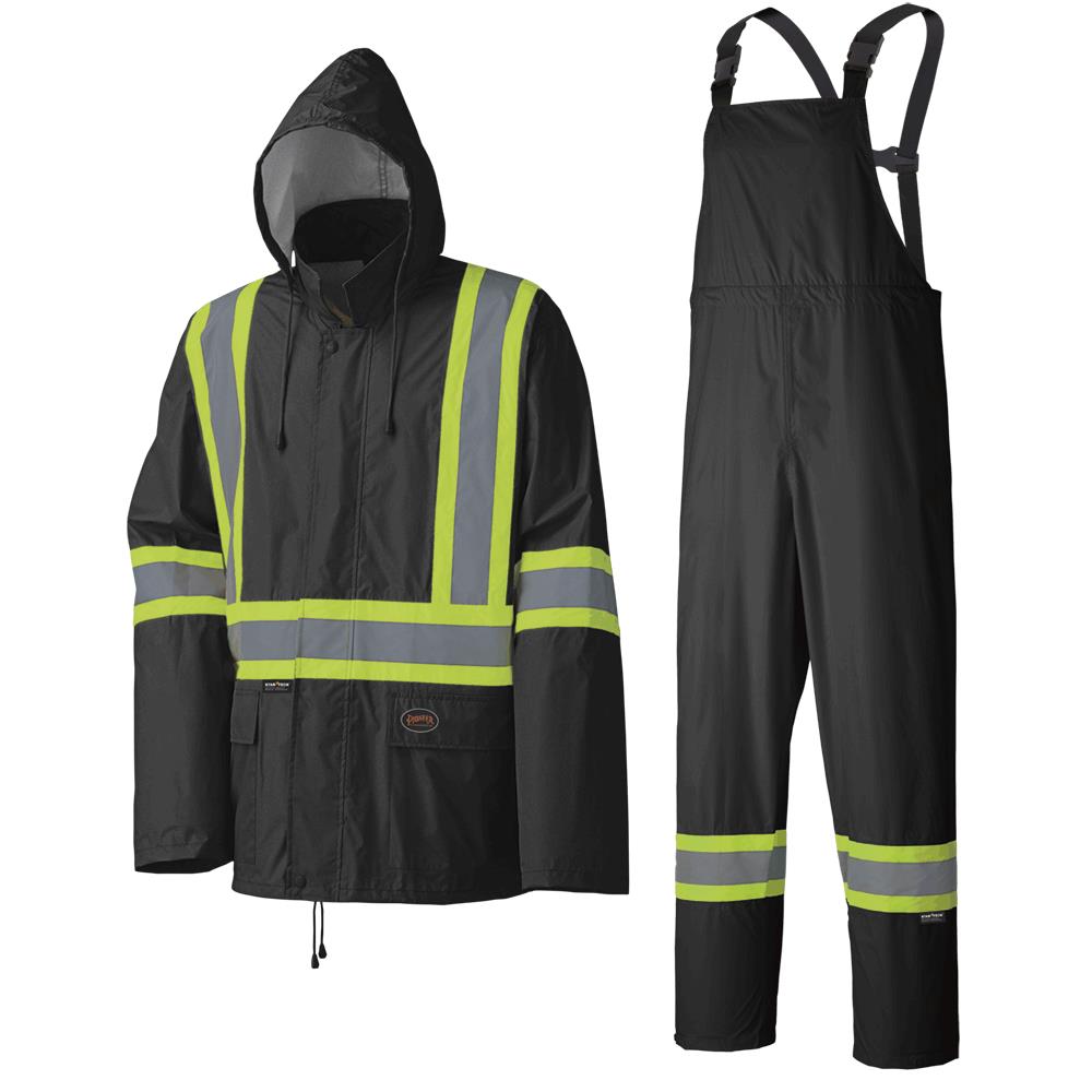 Waterproof Lightweight Safety Rainsuits - Polyester/PVC - Pioneer