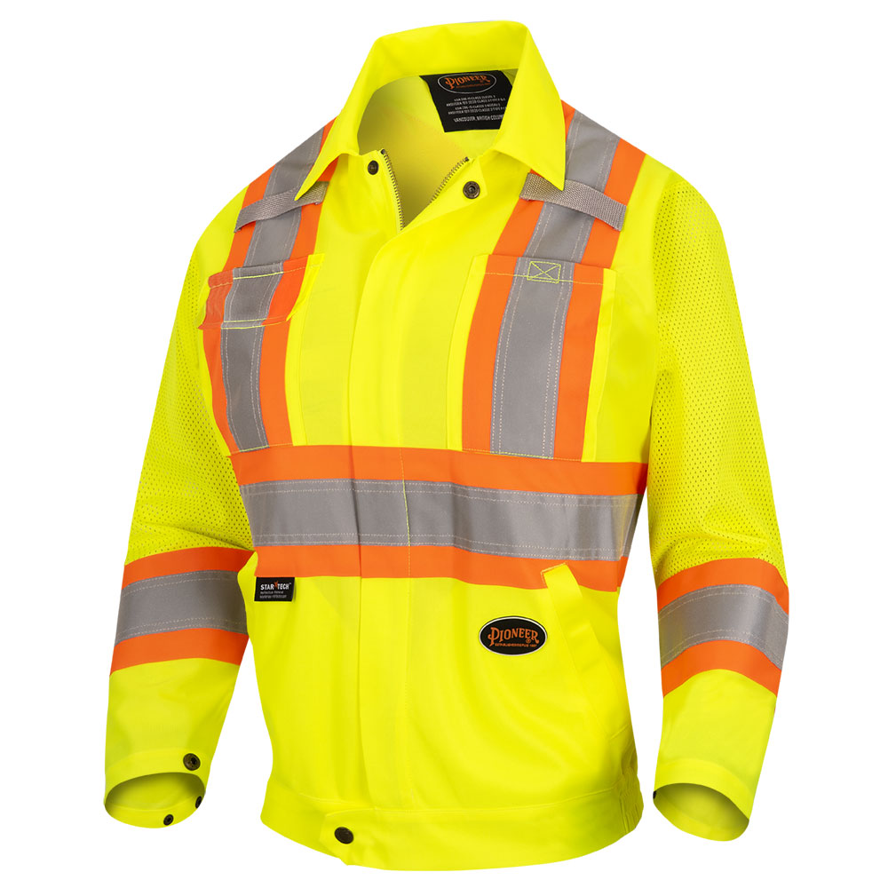 Women's Hi-Vis Traffic Safety Jacket Yellow/Green - Pioneer