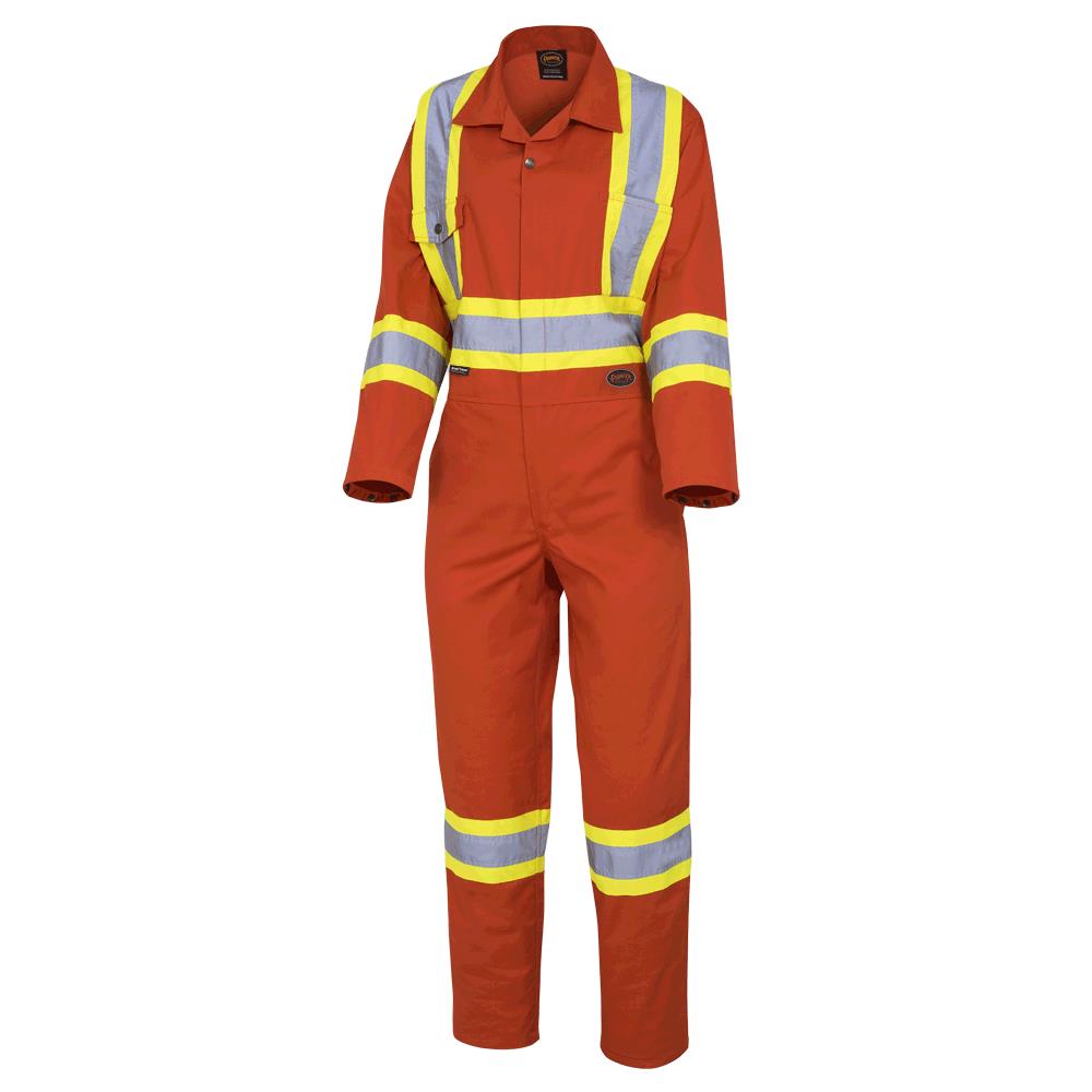 Women's Safety Coveralls - Poly/Cotton - Orange